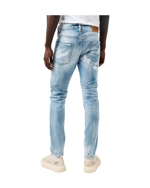 DSquared² Blue Solidcolor Jeans for men