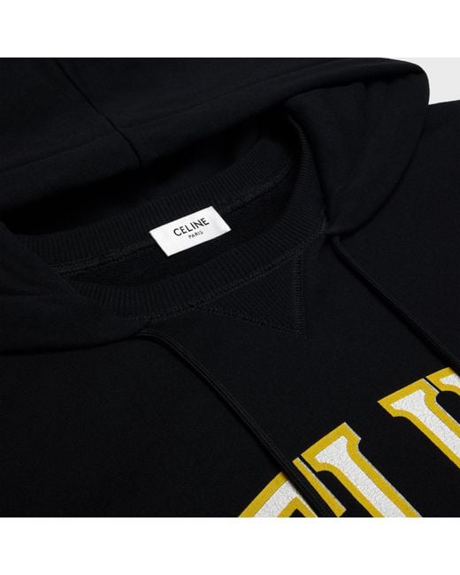 Céline Black Oversized Hoodie