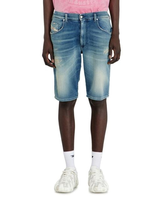 DIESEL Blue 2033 D-Krooley-Short-Bw Denim Shorts for men