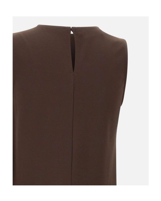 Kaos Brown Sleeveless Top