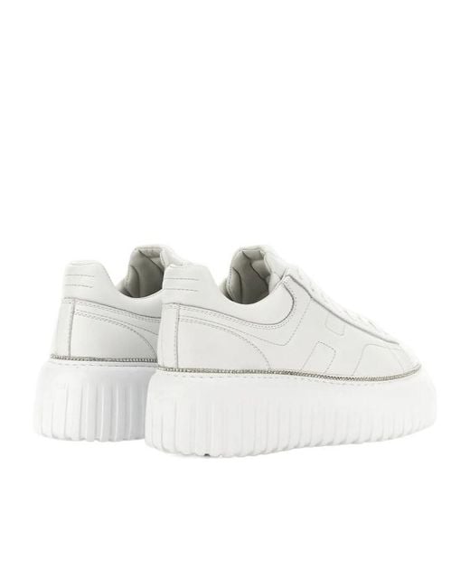 Hogan White Sneakers H-Stripes