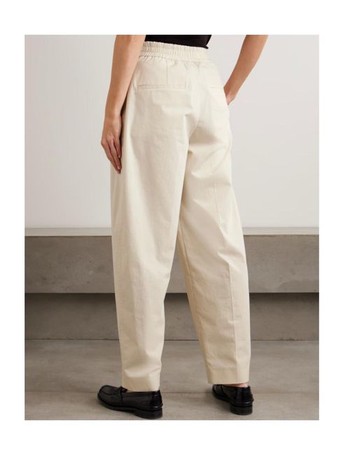 Joseph White Paver Cotton-Gauze Tapered Pants