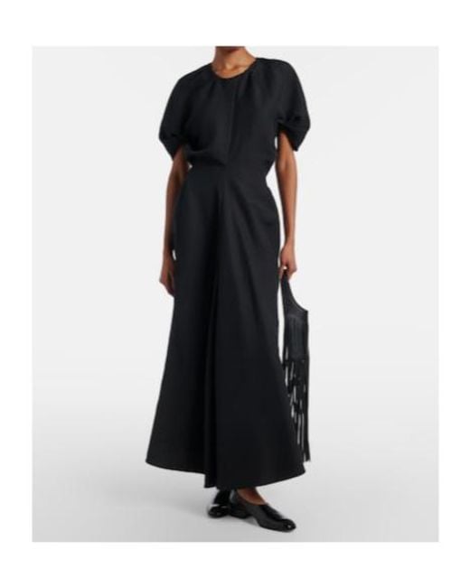 Khaite Black Ria Maxi Dress
