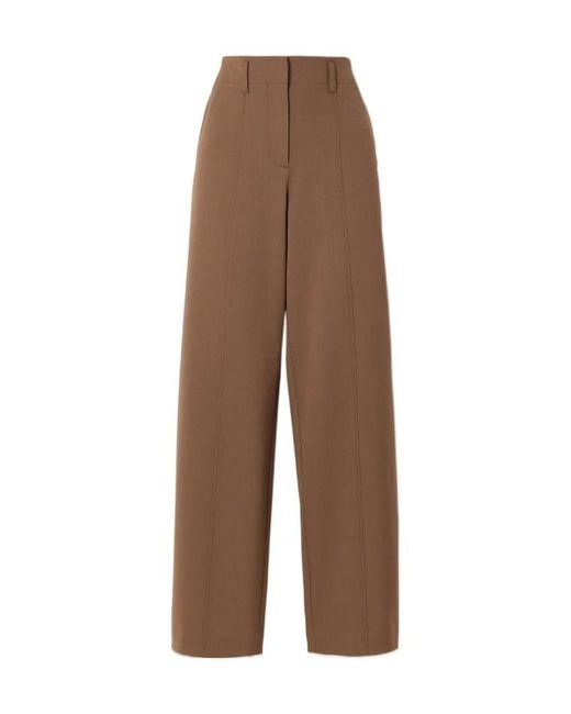 Ulla Johnson Brown Pleated Casual Pants
