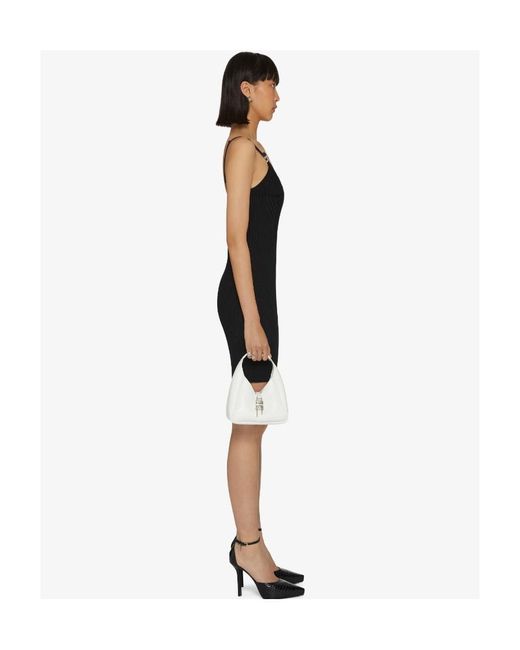 Givenchy Black 4G Buckle Straps Knitted Mini Dress
