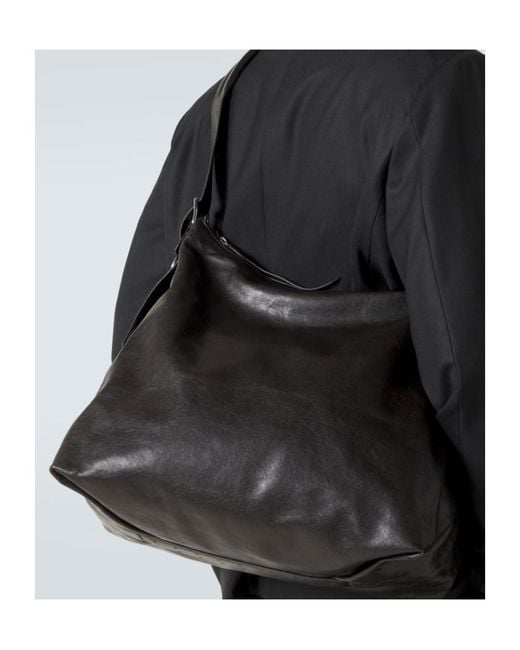 Lemaire Black Belted Shoulder Bag for men