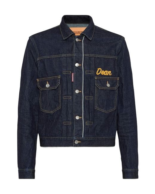 DSquared² Blue Rebel Denim Jacket for men