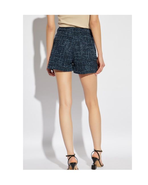 IRO Blue Belt-Loop Shorts