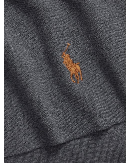 Polo Ralph Lauren Gray Ribbed Logo Knit Hat for men