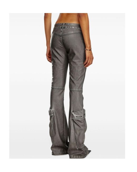 DIESEL Gray P-Ower-P1 Bootcut Trousers