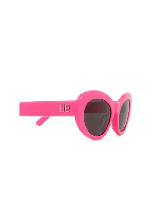 Balenciaga Pink Eyewear Cat-Eye Frame Sunglasses
