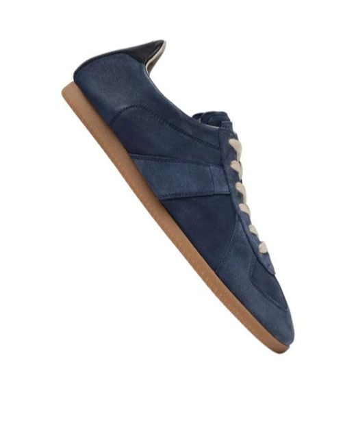 Maison Margiela Blue Replica Soft Sneakers for men