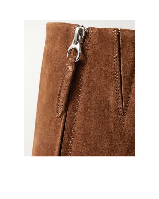 Aeyde Brown Ariana Leather Knee Boots