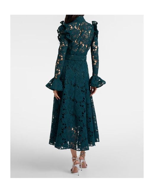 Leo Green Piper Belted Midi Dress