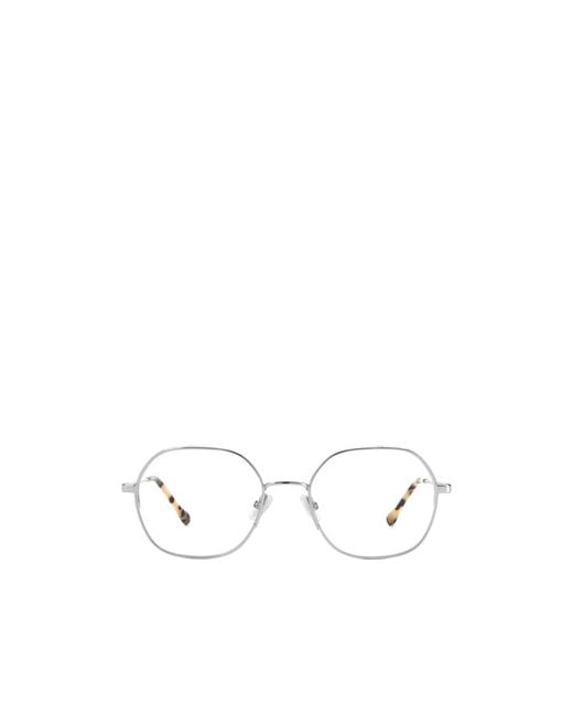 Isabel Marant White Full-Rimmed Glasses (With Non-Prescription Lenses)