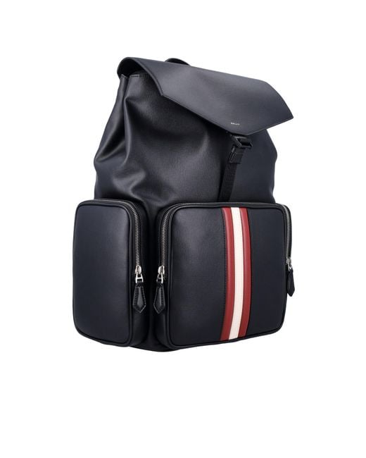 Bally Blue Mythos Clasp Fastened Backpack for men