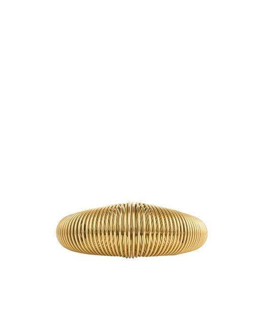 Alaïa Metallic Alaïa Coil Cuff Bracelet