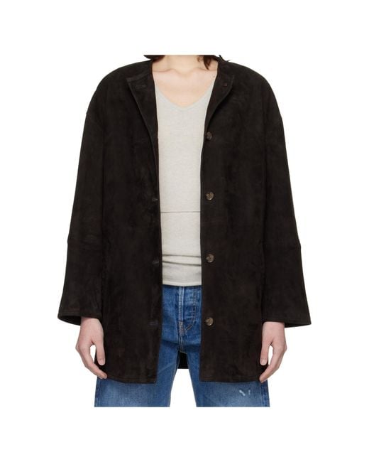 Loulou de Saison Black Waren Oval Coat