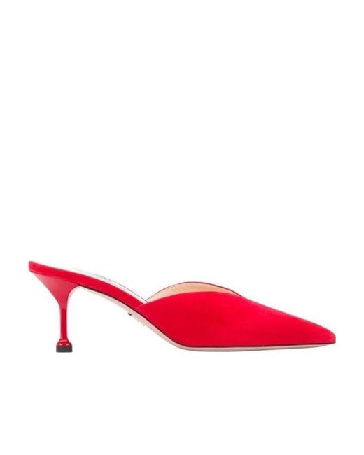 Prada Red Low-Heel Pumps