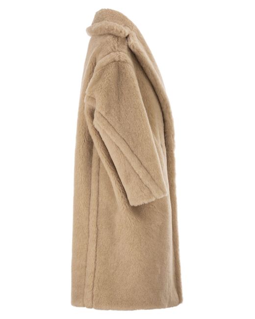 Max Mara Natural Tedgirl Button-Up Long Coat