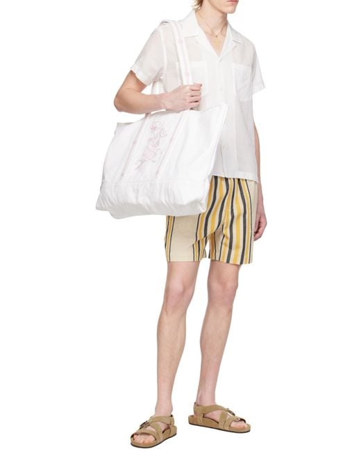 Bode White Short-Sleeved Shirt for men