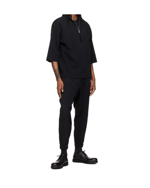 Thom Krom Black Ms 196 Oversized Half-Zip Sweatshirt for men