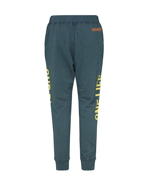 DSquared² Blue Sweatpants for men