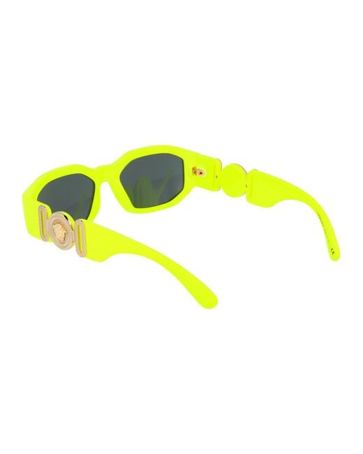 Versace Yellow Eyewear Rectangular Frame Sunglasses for men