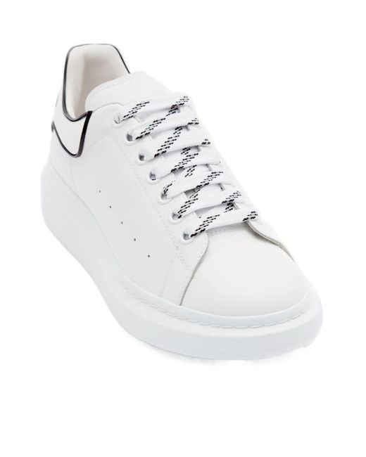 Alexander McQueen White Oversized Lace-Up Sneakers for men
