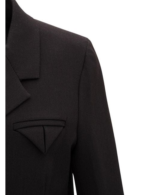 Bottega Veneta Black Single-Breasted Split-Sleeve Blazer