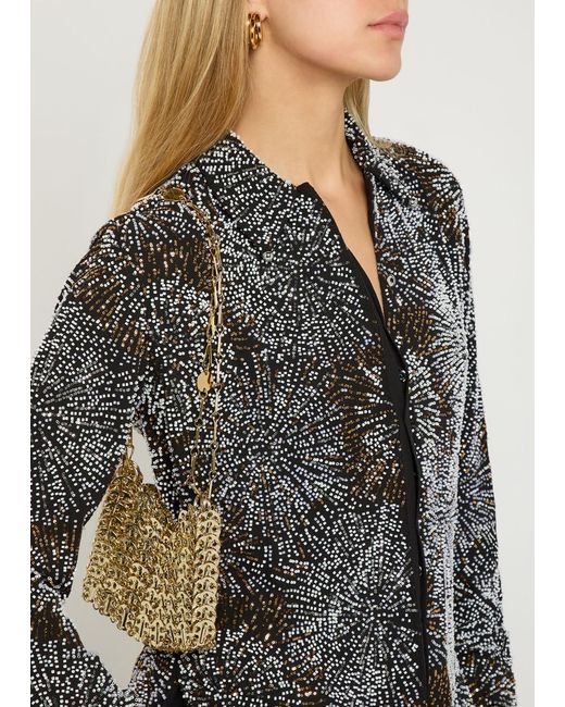 Rabanne Gray Bead-Embellished Shirt