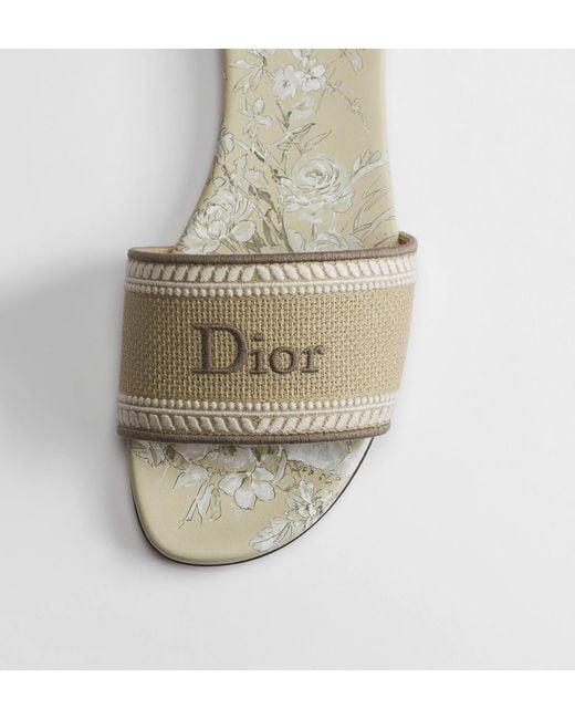 Dior White Iviera Dway Slide