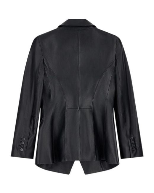 Emporio Armani Blue Slim-Fit Double-Breasted Blazer