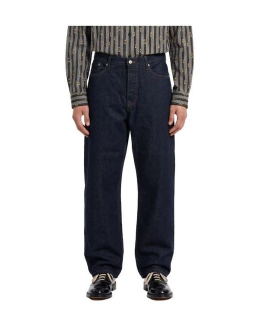 Dries Van Noten Blue Belt-Loop Jeans for men