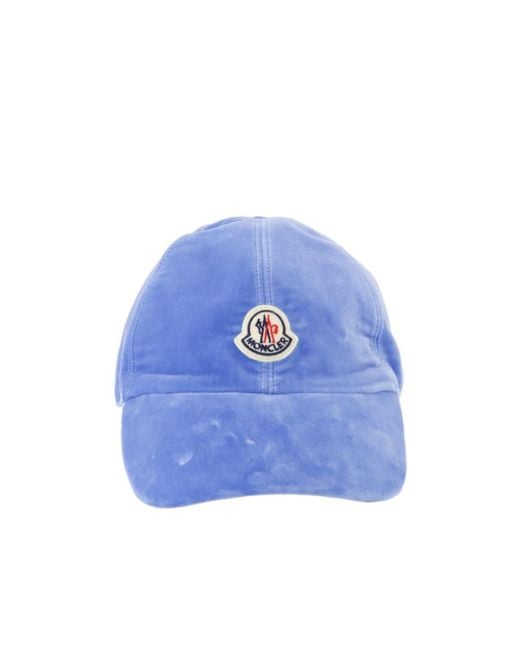 Moncler Blue Logo Patch Baseball Cap