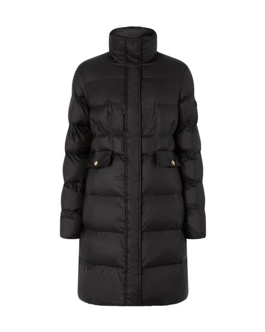 Pinko Black Long Semi-Glossy Down Jacket