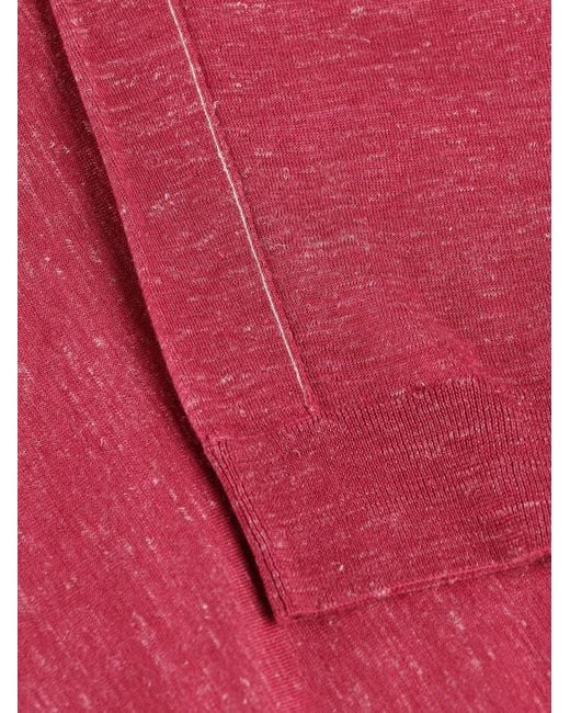Zegna Red Crew-Neck Sweater for men