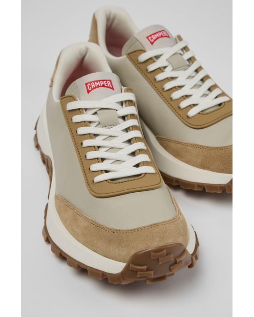 Camper Natural Suede-Panel Sneakers for men