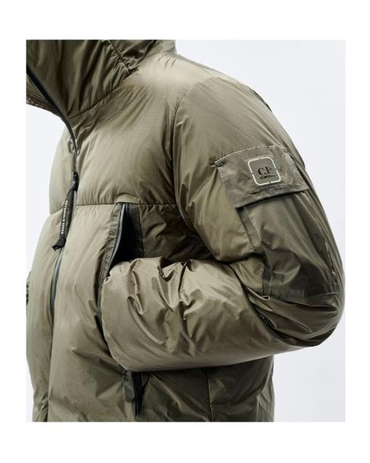 C P Company Green Metropolis Series Metroshield Hooded Down Jacket for men