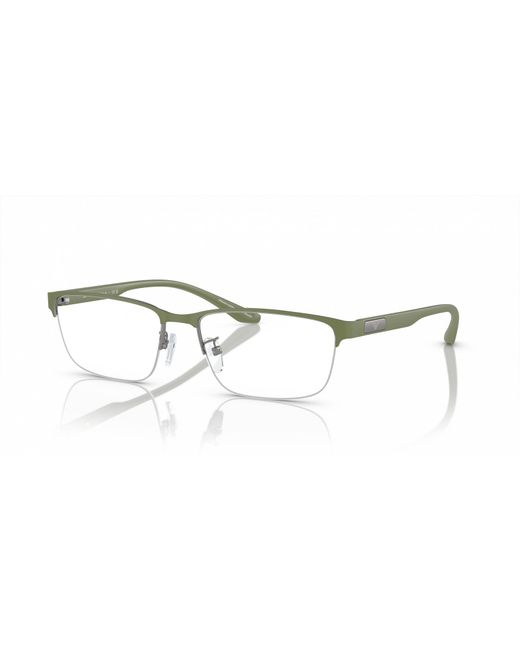 Emporio Armani Metallic Rectangle-Frame Glasses for men