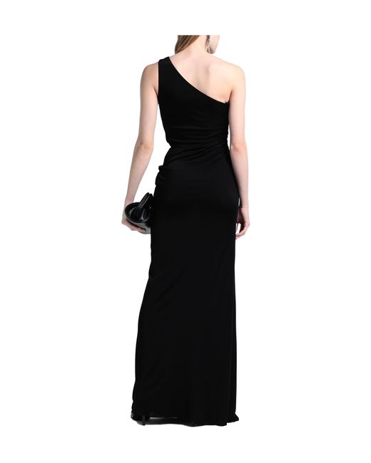 Saint Laurent Black Solid-Color Off-Shoulder Top