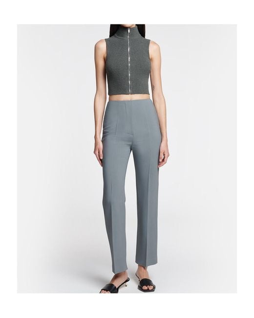 Nanushka Gray Erinna Tailored Trousers