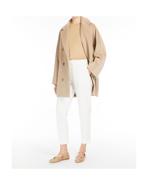 Max Mara White Pegno Slim-Fit Trousers