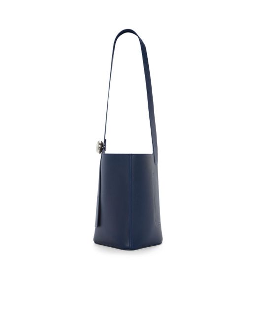 Loewe Blue Medium Pebble Bucket Bag