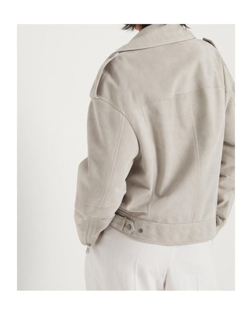 Brunello Cucinelli Gray Long Sleeved Zip-Up Jacket