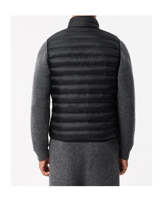 Lacoste Black Padded Gilet for men