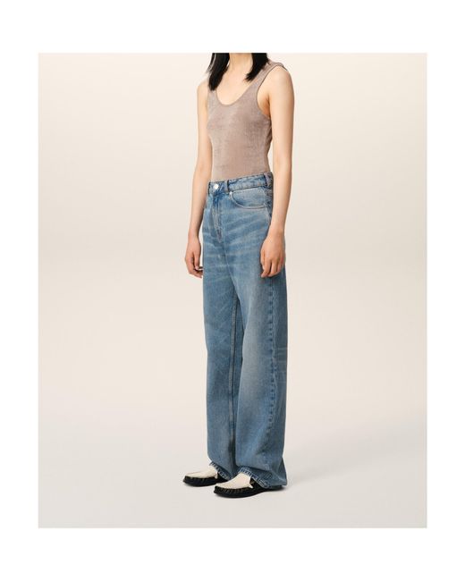 AMI Blue Large Fit Jeans
