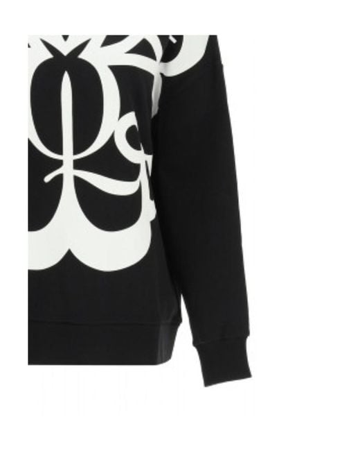 McQueen Black Graphic Print Sweatshirt