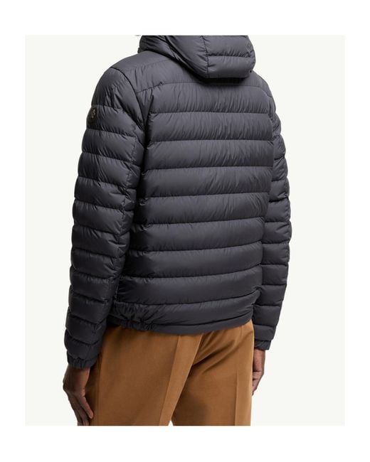 Moncler Gray Solienn Hooded Zip-Up Padded Jacket for men