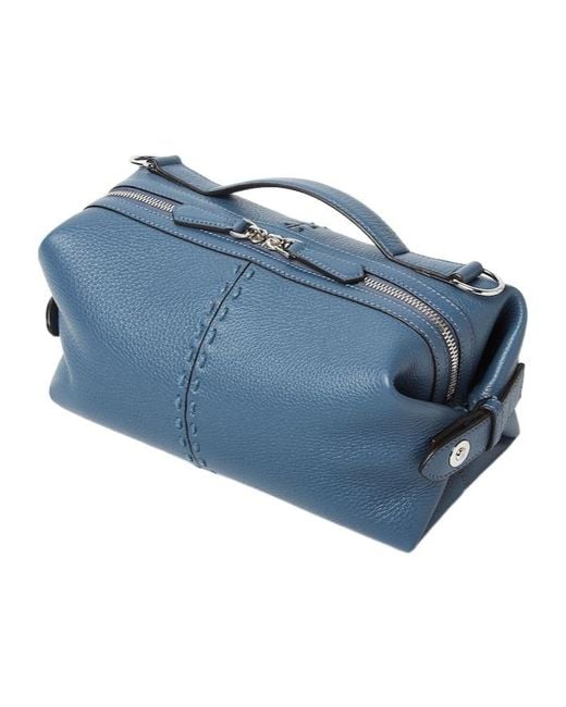 Fendi Blue Selleria Small Shoulder Bag for men